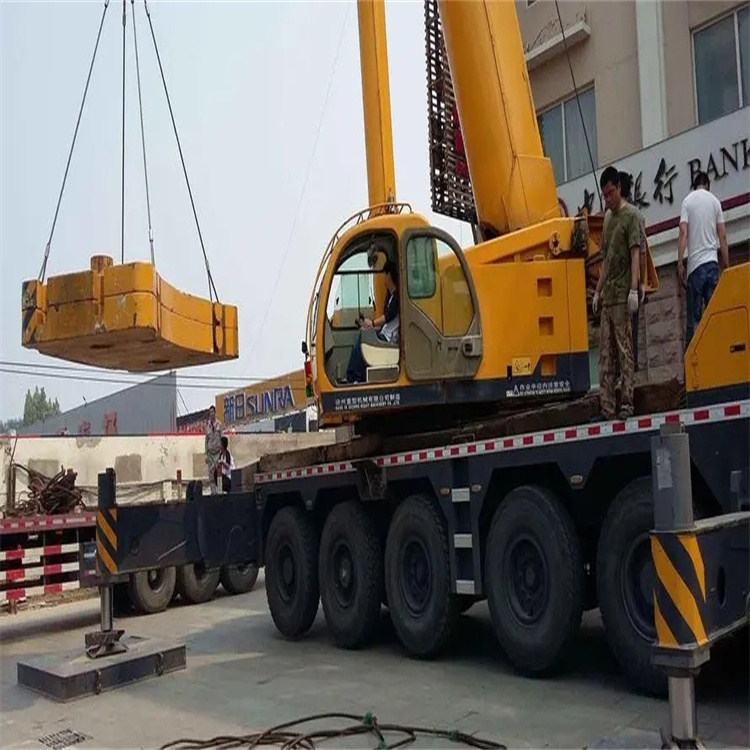 无锡滨湖当地吊车出租|机器吊装|75吨|工厂搬迁服务